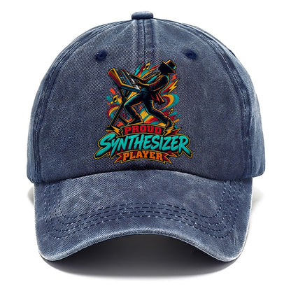 Proud Synthesizer Player Music Instruments Classic Cap – Twilight Navy
