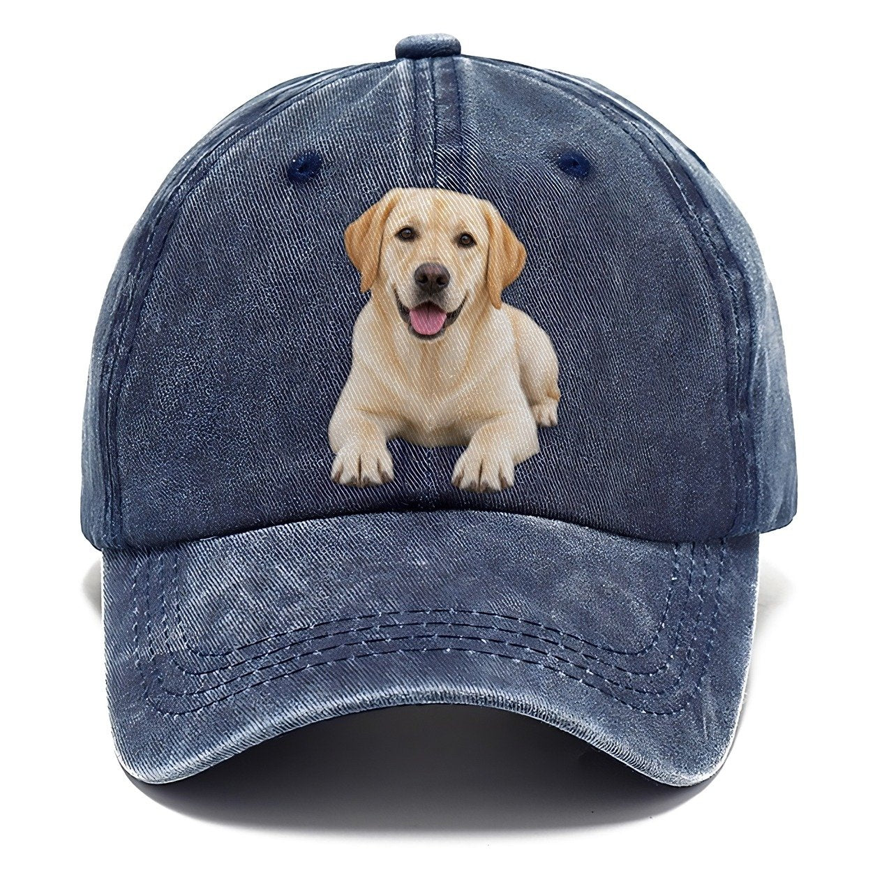 Labrador Retriever Lying Down Top Breeds Classic Cap – Twilight Navy