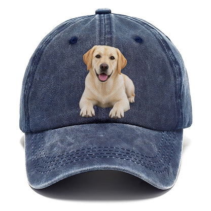 Labrador Retriever Lying Down Top Breeds Classic Cap – Twilight Navy