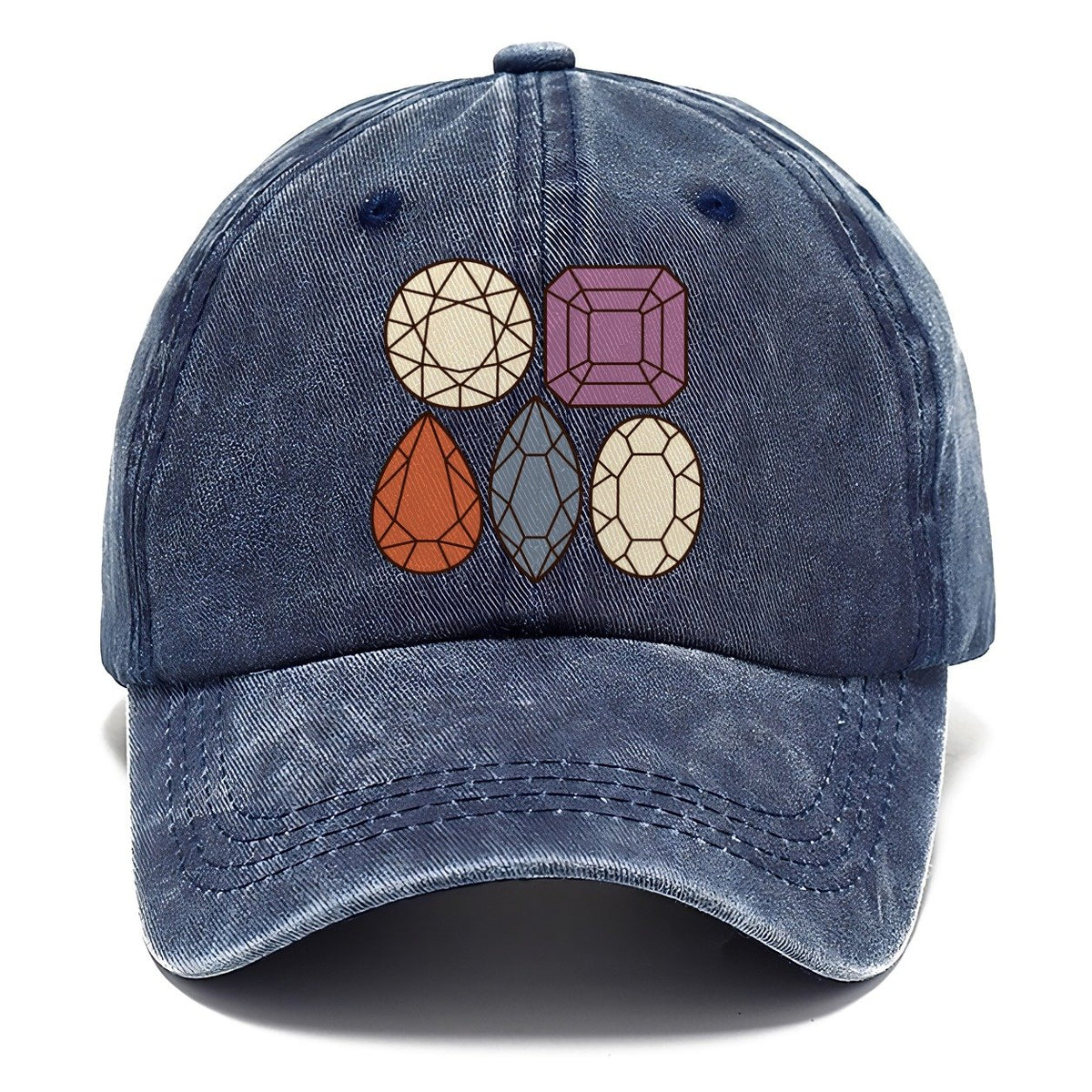 Gem Cut Silhouette Set Rocks And Minerals Classic Cap – Twilight Navy