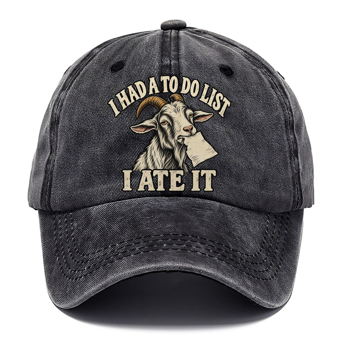 Goat Ate The List Everyday Originals Classic Cap – Graphite