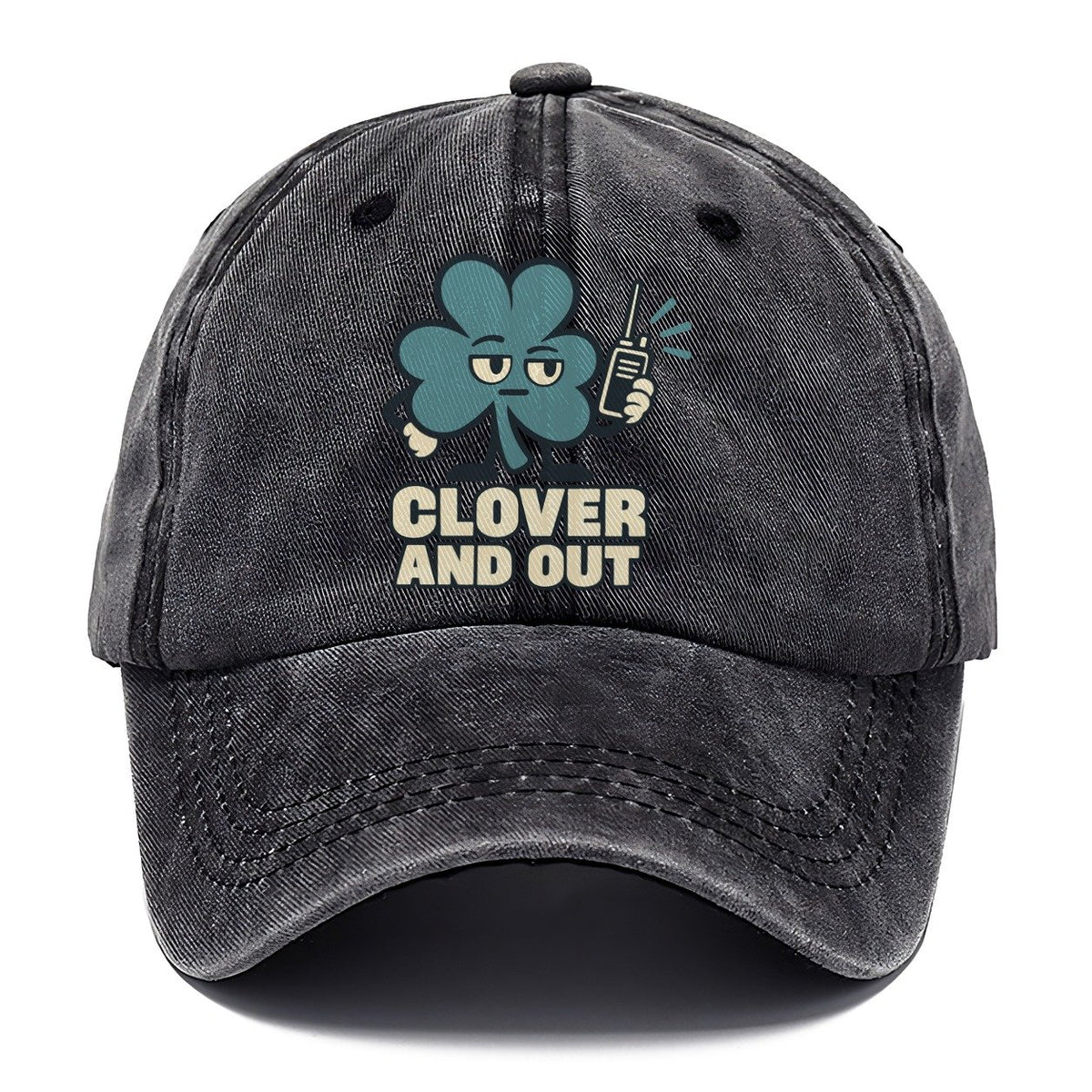 Clover And Out Familiar Punchlines Classic Cap – Graphite