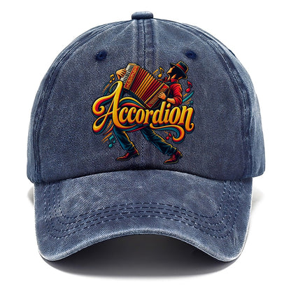 Accordion Wordmark Music Instruments Classic Cap – Twilight Navy