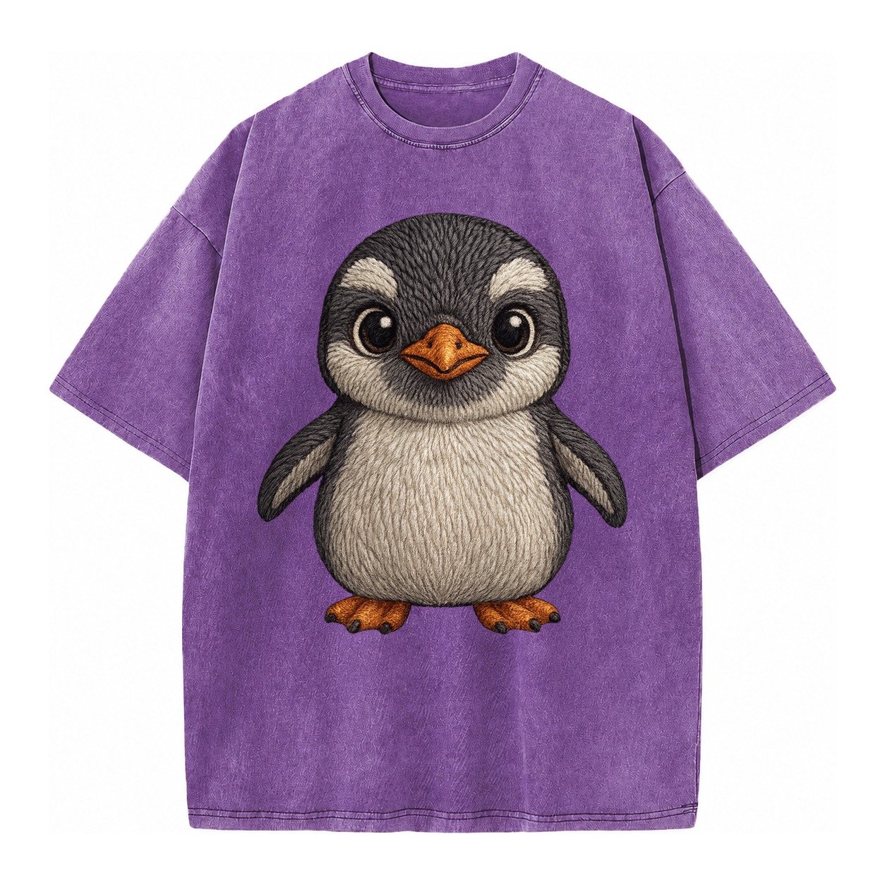 Baby Gentoo Penguin Vintage T-shirt – Purple