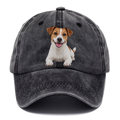 Jack Russell Terrier Lying Down Top Breeds Classic Cap – Graphite
