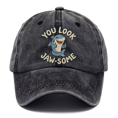 Shark Animal Puns Classic Cap – Graphite