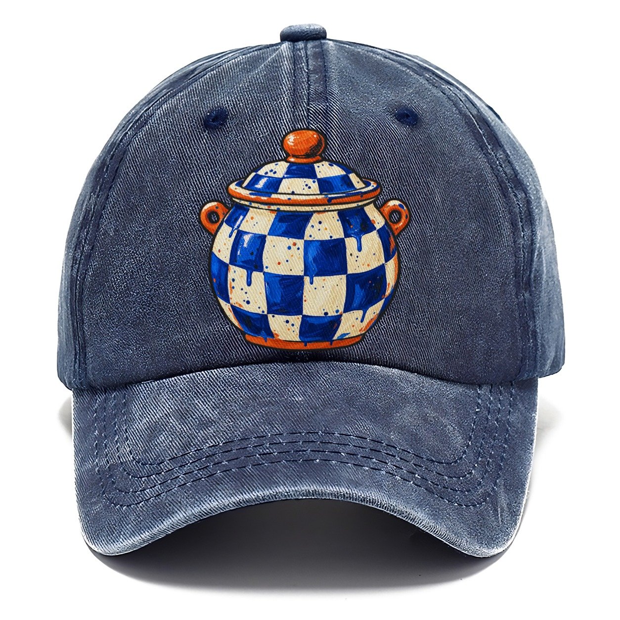 Checker Glaze Jar Clay Color Makers Classic Cap – Twilight Navy