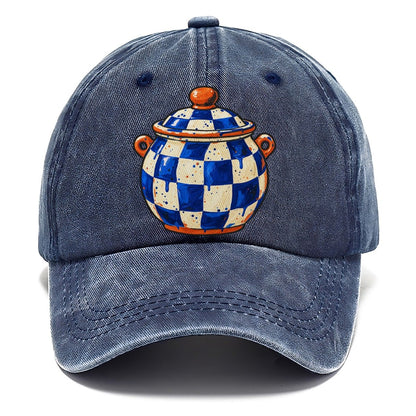 Checker Glaze Jar Clay Color Makers Classic Cap – Twilight Navy