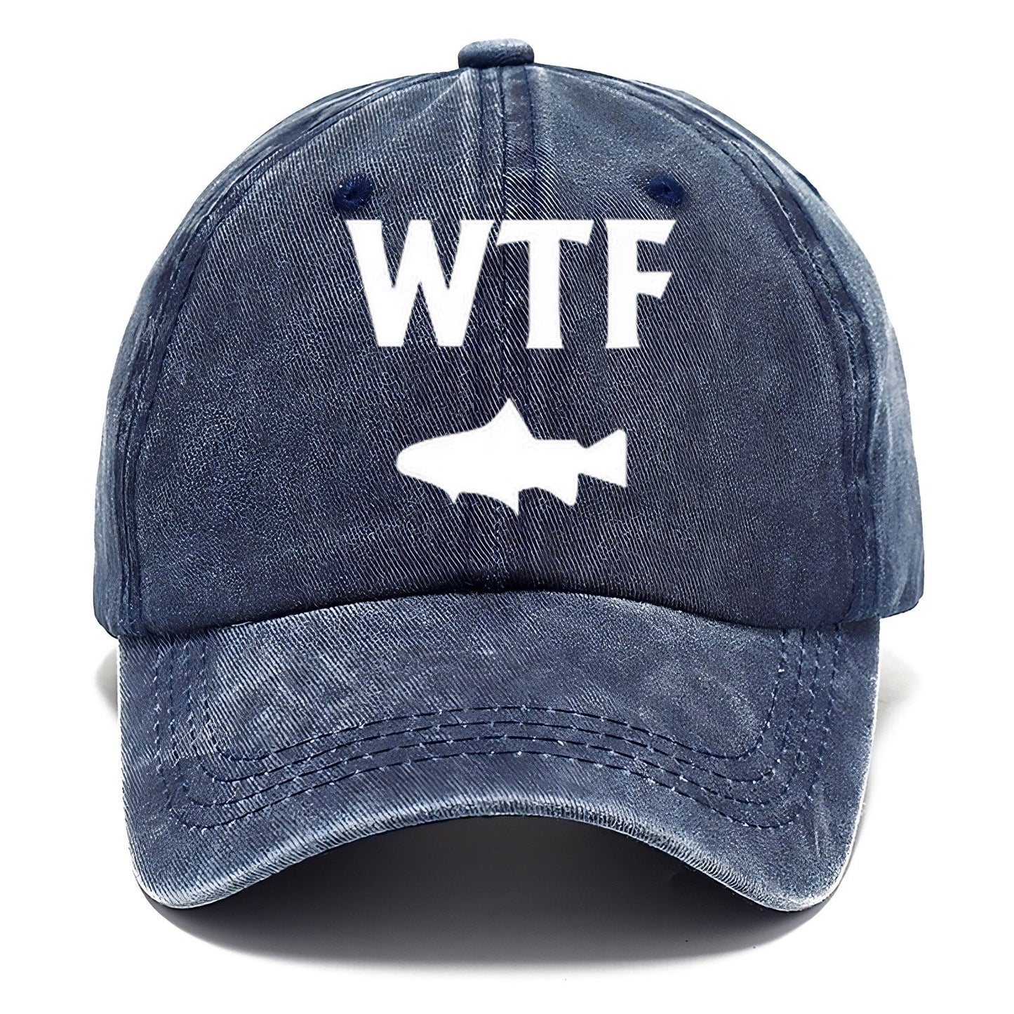 Wtf Wheres The Fish Classic Cap – Twilight Navy