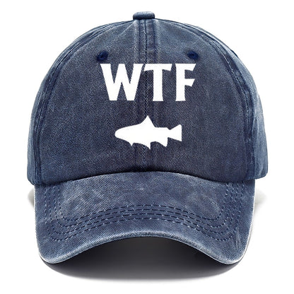 Wtf Wheres The Fish Classic Cap – Twilight Navy