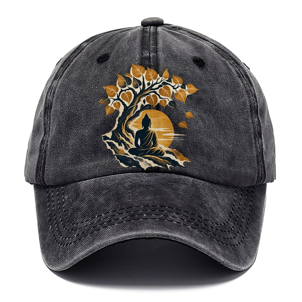 Buddha Under Bodhi Tree Classic Cap – Graphite