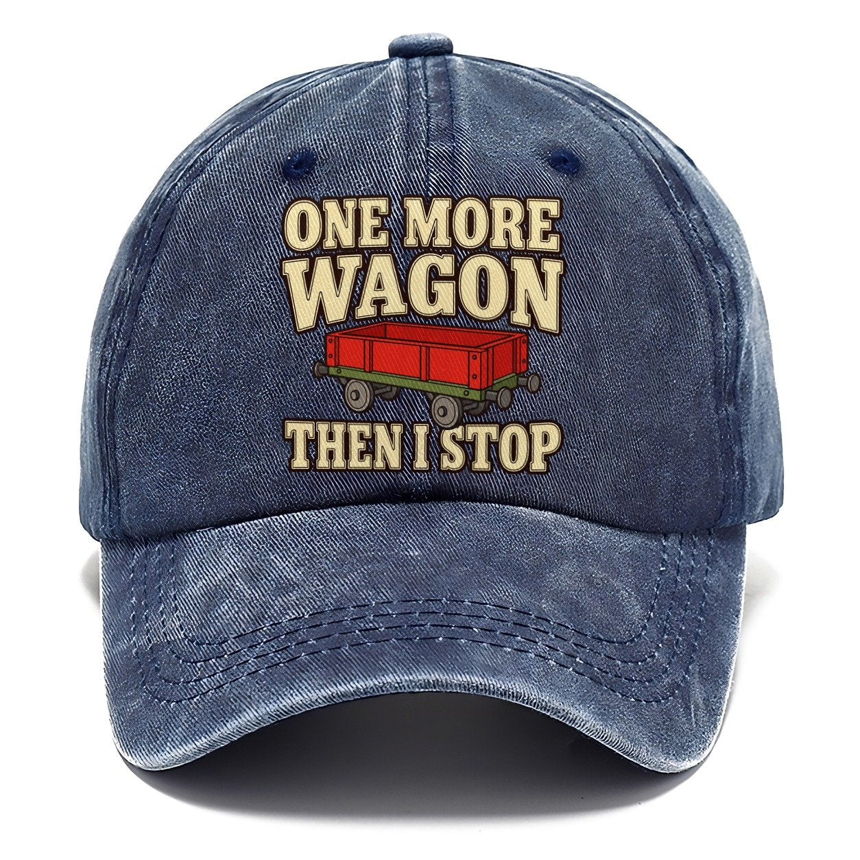 One More Wagon Then I Stop Model Railways Classic Cap – Twilight Navy
