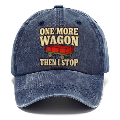 One More Wagon Then I Stop Model Railways Classic Cap – Twilight Navy