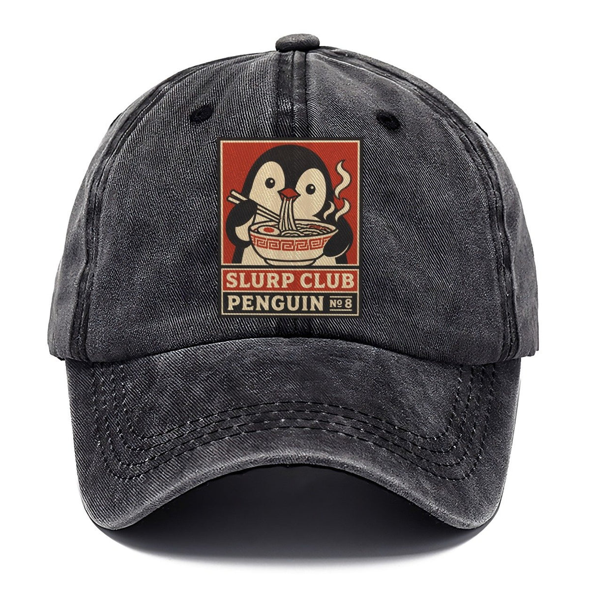 Penguin Ramen Slurp Club Classic Cap – Graphite
