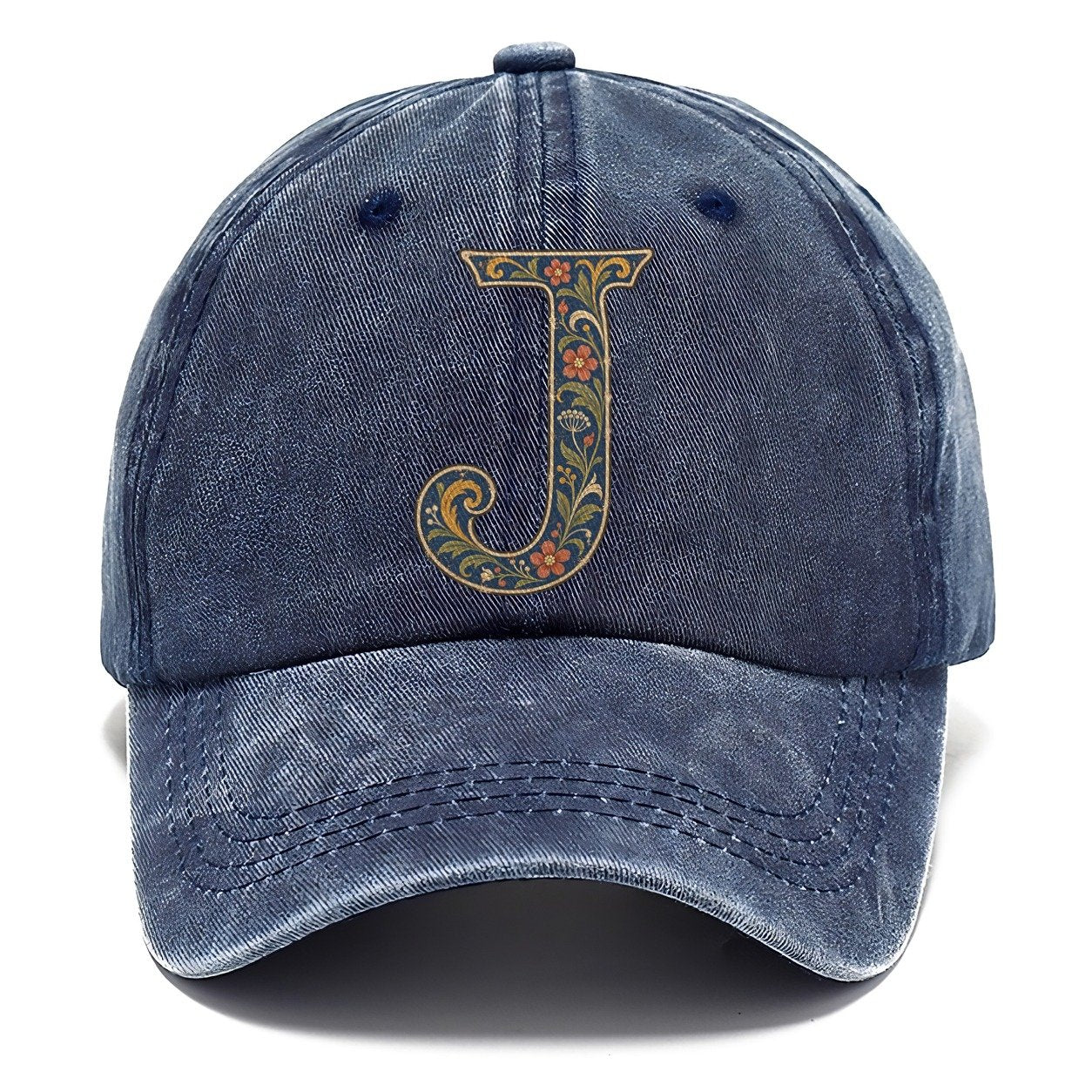 Wildflower J Monogram Classic Cap – Twilight Navy