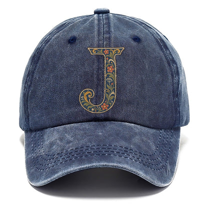 Wildflower J Monogram Classic Cap – Twilight Navy