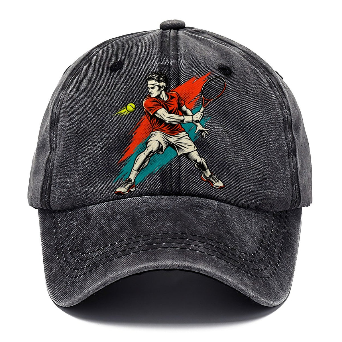 Pop Art Tennis Backhand Classic Cap – Graphite