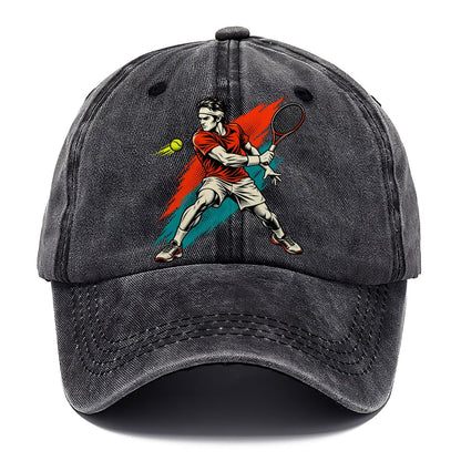 Pop Art Tennis Backhand Classic Cap – Graphite