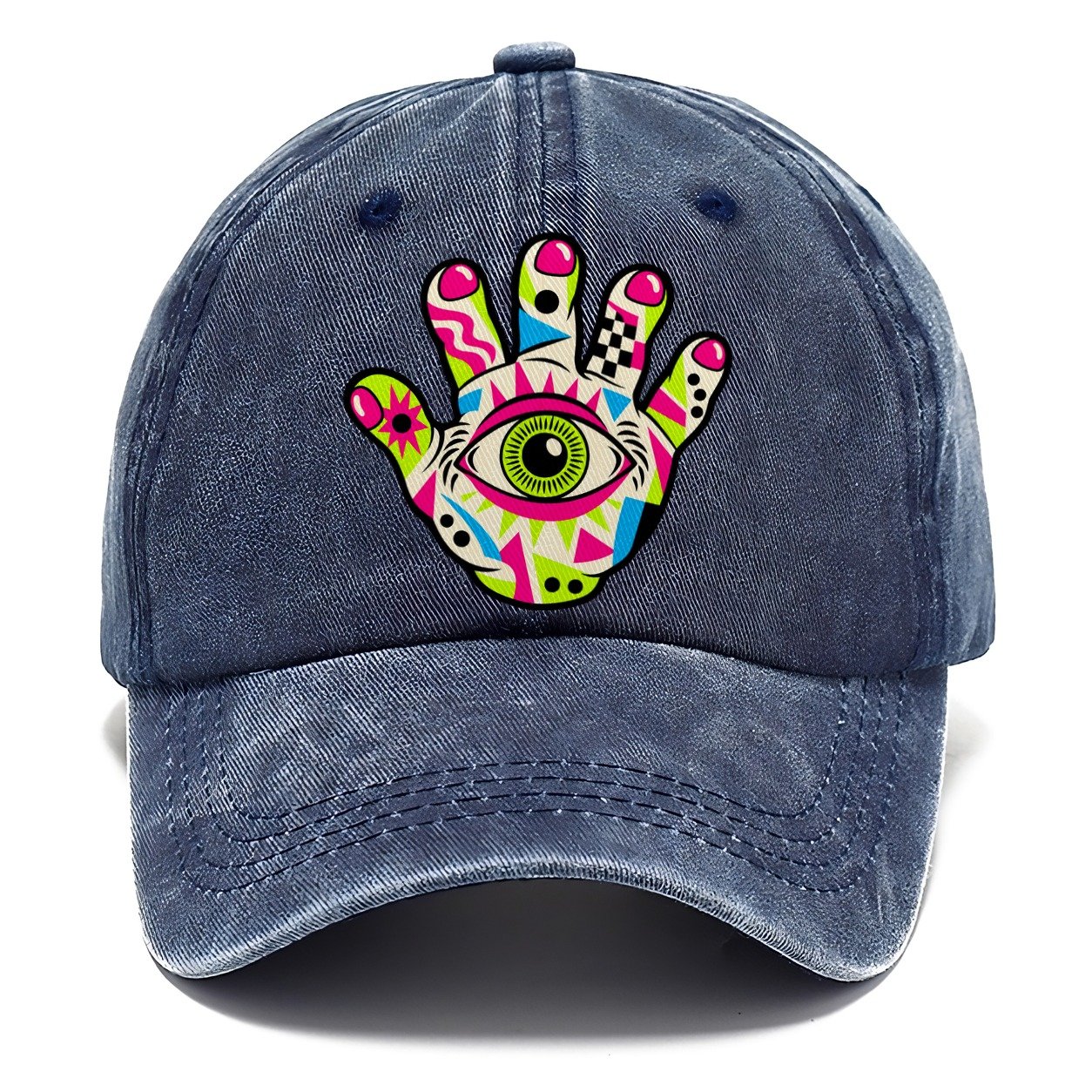 Eye In The Hand Crazy Styles Classic Cap – Twilight Navy