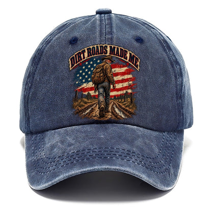 Dirt Roads Made Me Old Man Strong Classic Cap – Twilight Navy