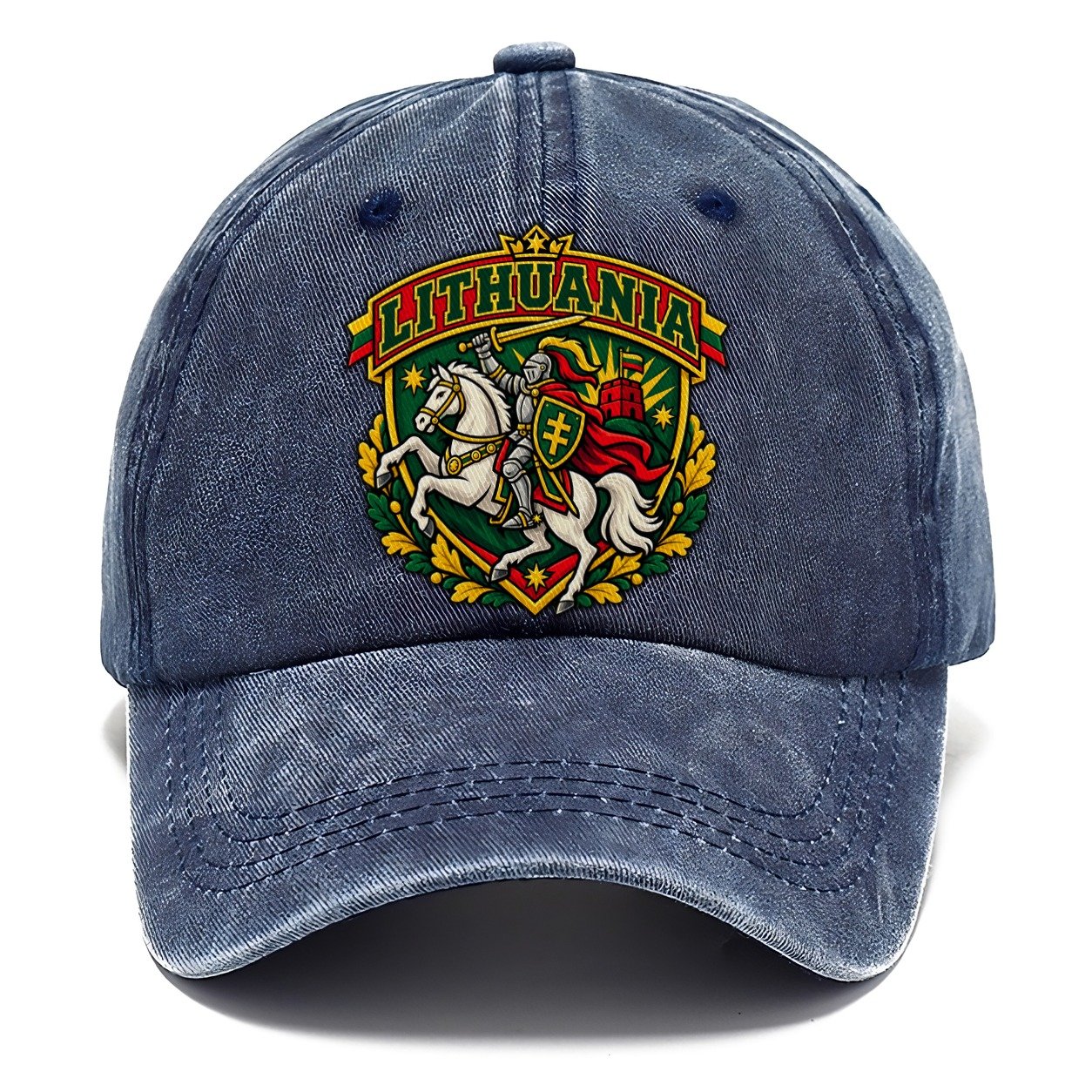 Lithuania Retro Badge Country Logos Classic Cap – Twilight Navy