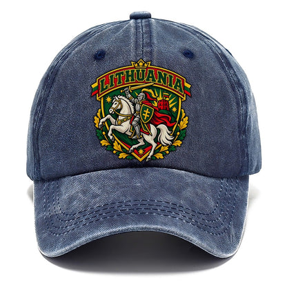 Lithuania Retro Badge Country Logos Classic Cap – Twilight Navy