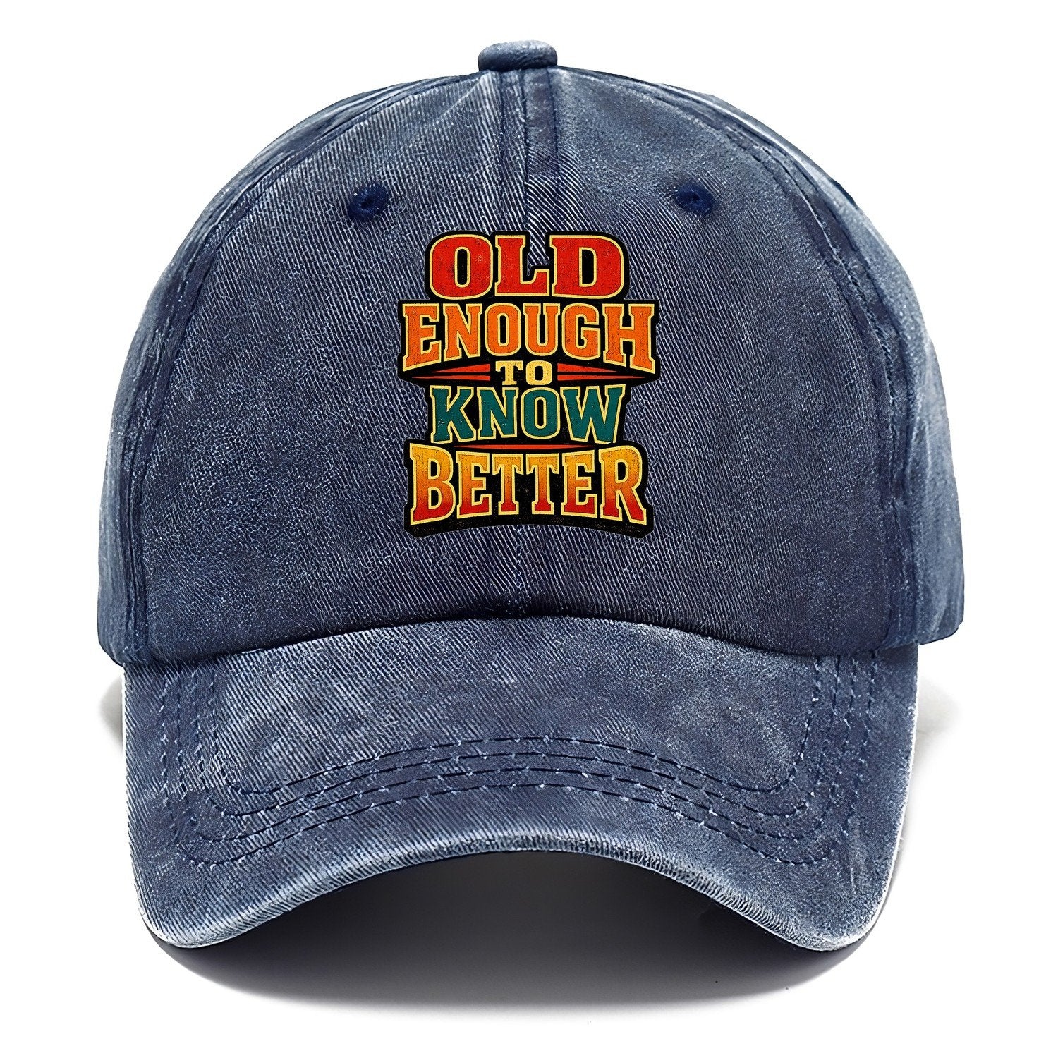Old Enough To Know Better Vintage Classic Cap – Twilight Navy