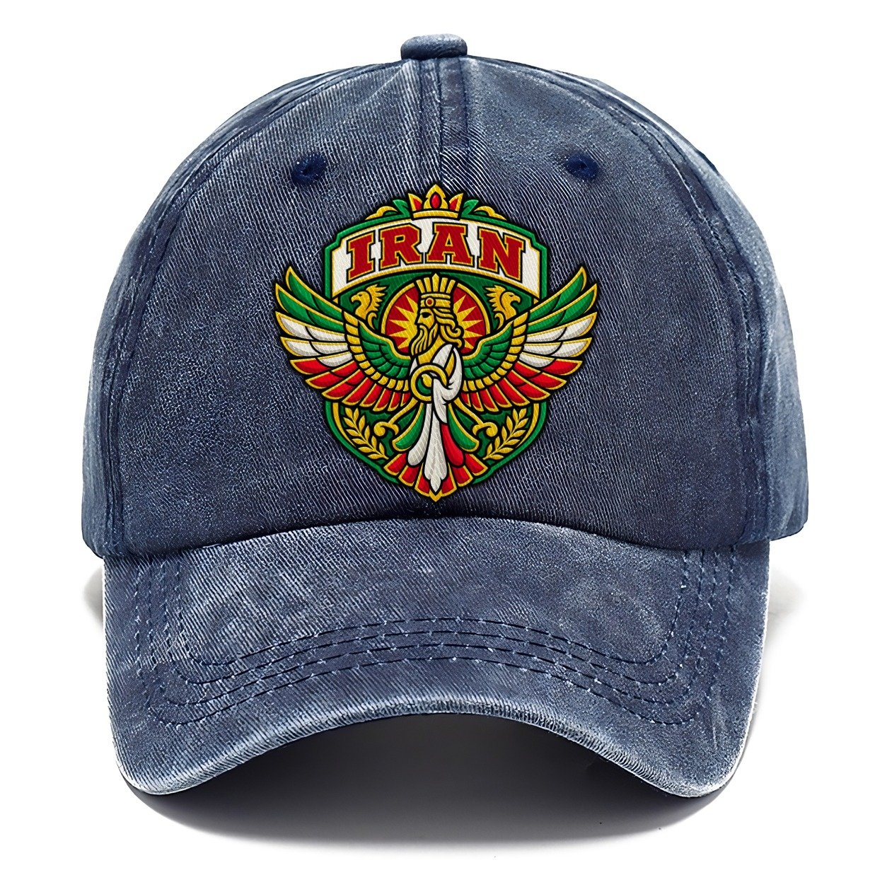Iran Retro Badge Country Logos Classic Cap – Twilight Navy