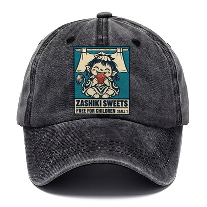 Zashiki Sweets Yokai Night Market Classic Cap – Graphite