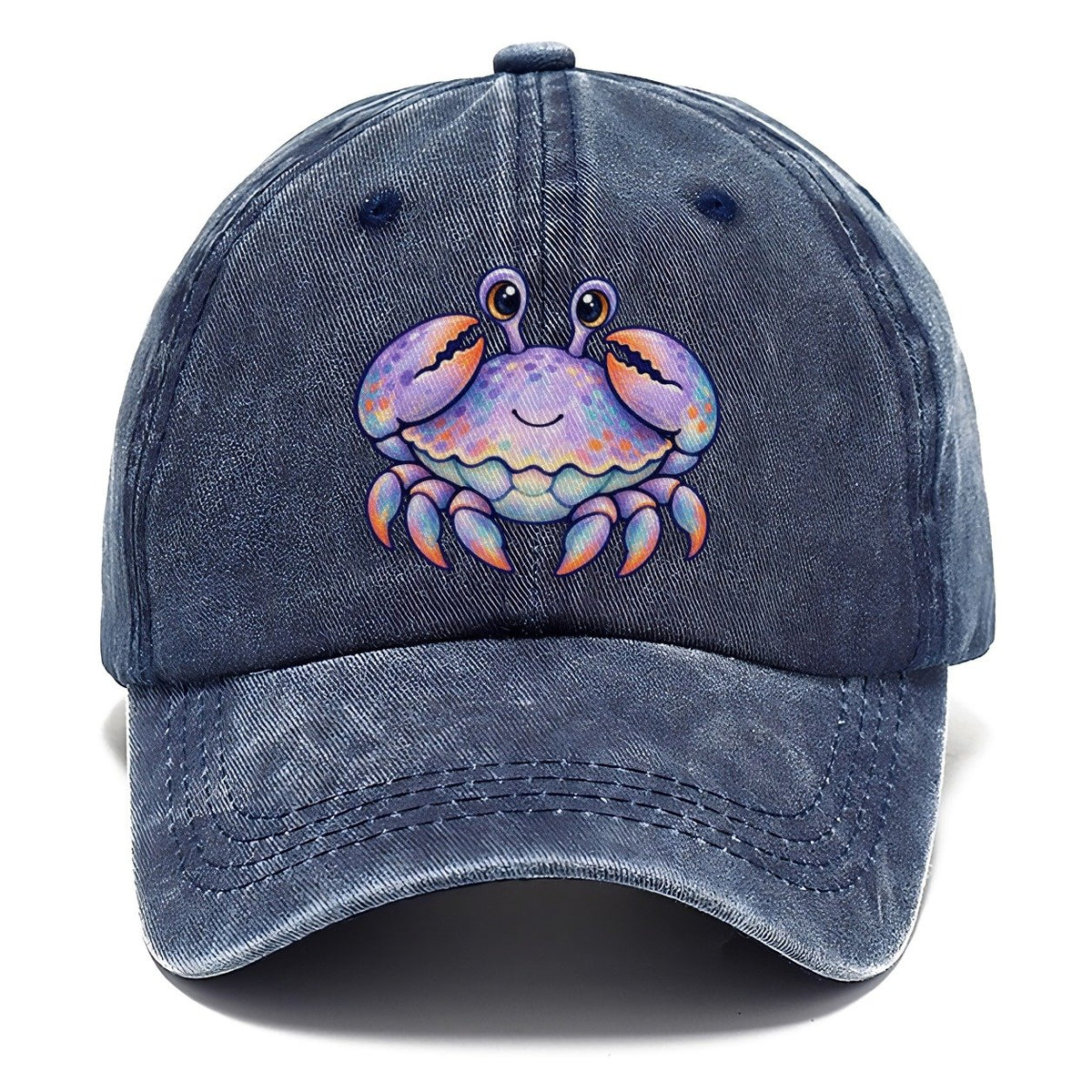 Crab Tucked Claw Hug Sea Sprite Classic Cap – Twilight Navy