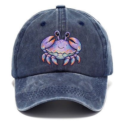 Crab Tucked Claw Hug Sea Sprite Classic Cap – Twilight Navy