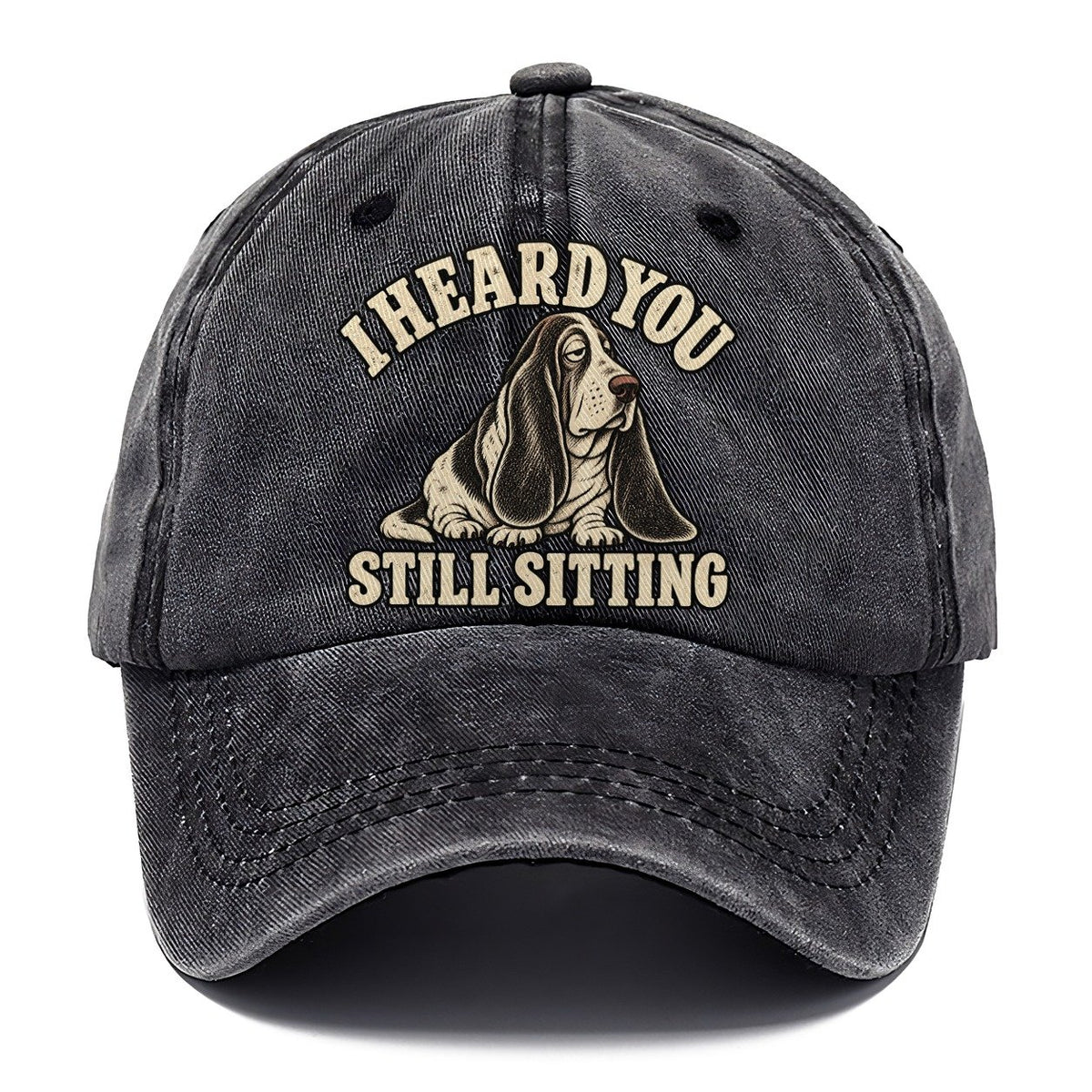 Basset Still Sitting Everyday Originals Classic Cap – Graphite