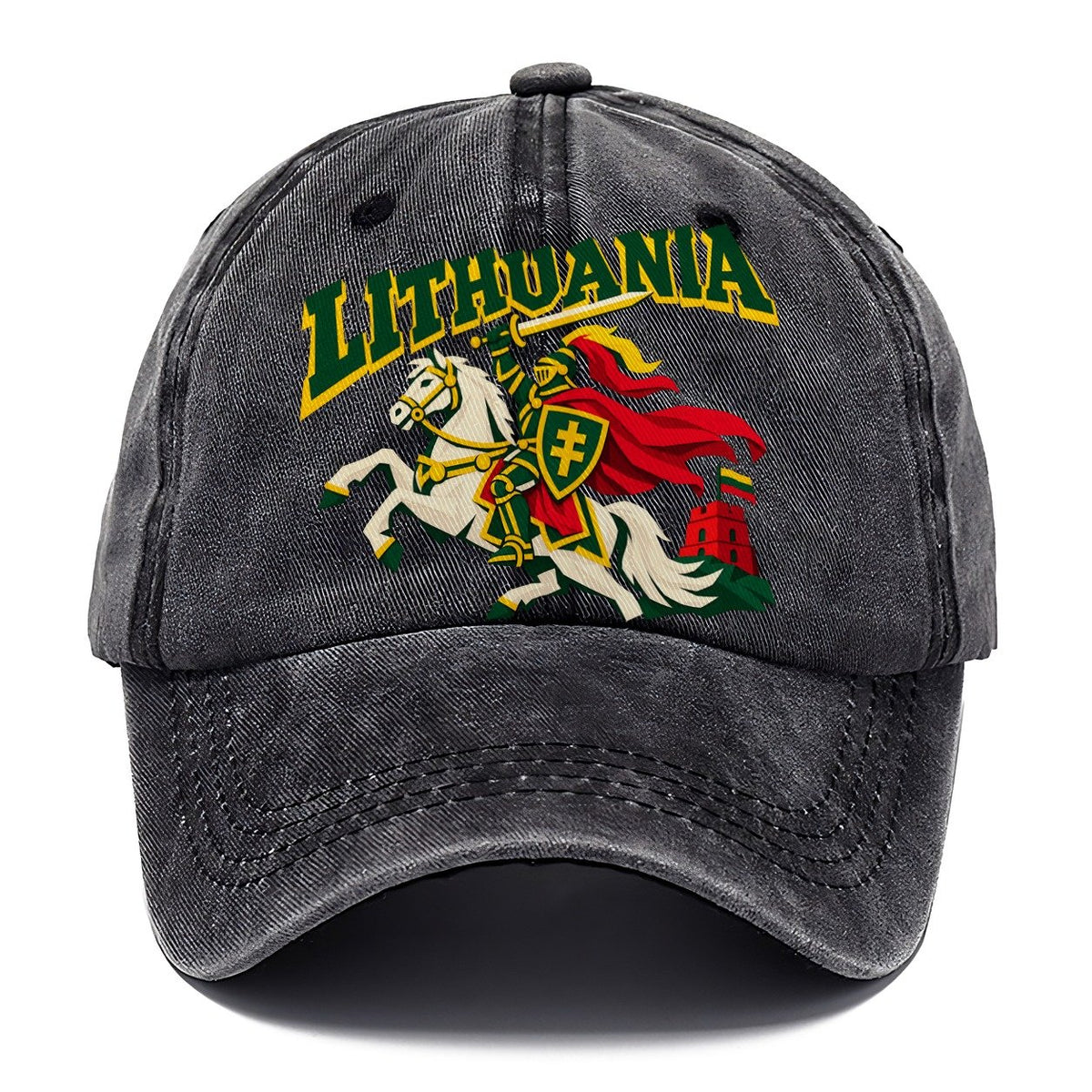 Lithuania Cut-Paper Badge Classic Cap – Graphite