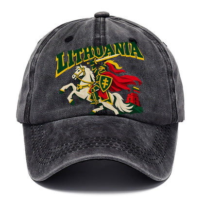 Lithuania Cut-Paper Badge Classic Cap – Graphite