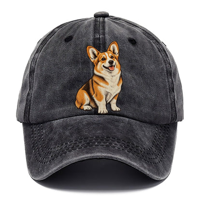 Happy Corgi Classic Cap – Graphite