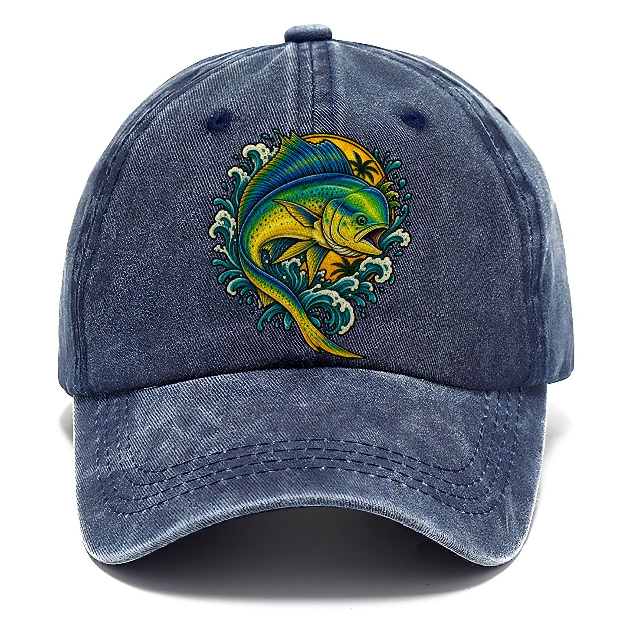 Mahi Mahi Blaze Fishing Club Classic Cap – Twilight Navy