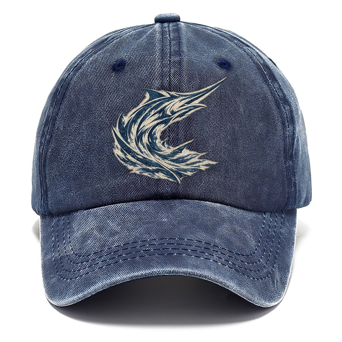 Marlin's Majesty of the Sea Abstract Classic Cap – Twilight Navy