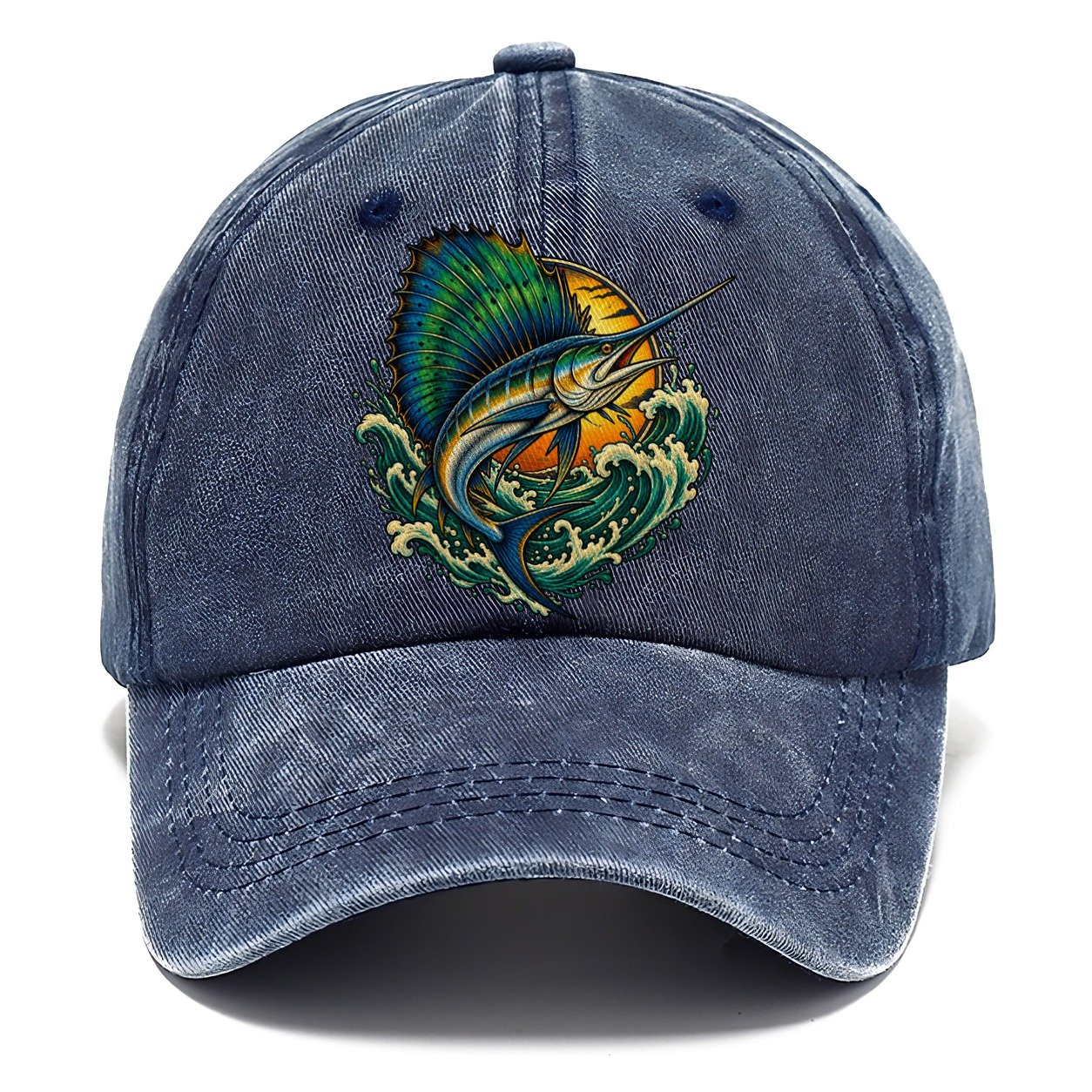 Sailfish Spearhead Fishing Club Classic Cap – Twilight Navy
