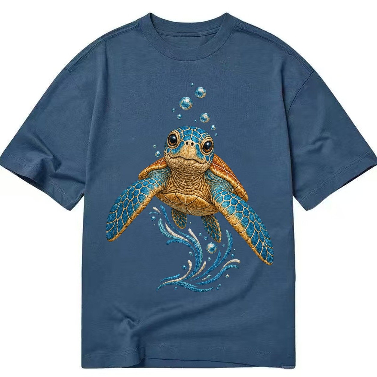 Sea Turtle Serenity Classic T-shirt – Twilight Navy