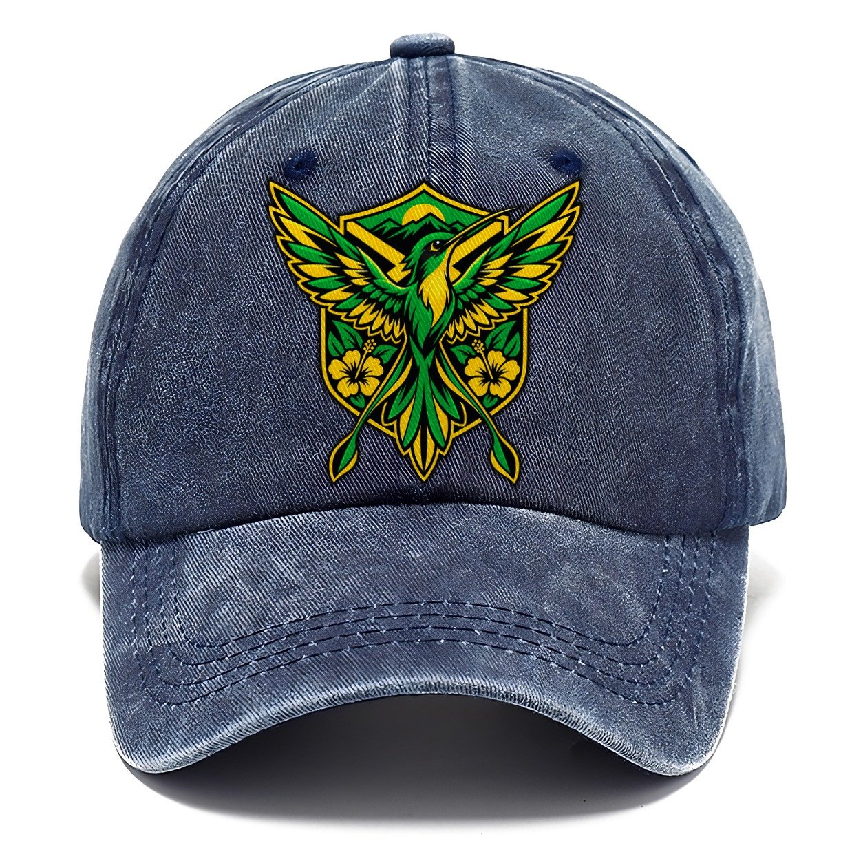 Jamaica Minimal Emblem Country Logos Classic Cap – Twilight Navy