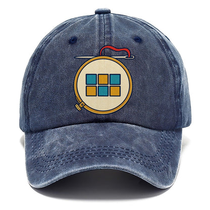 Hoop And Needle And Needlework Classic Cap – Twilight Navy