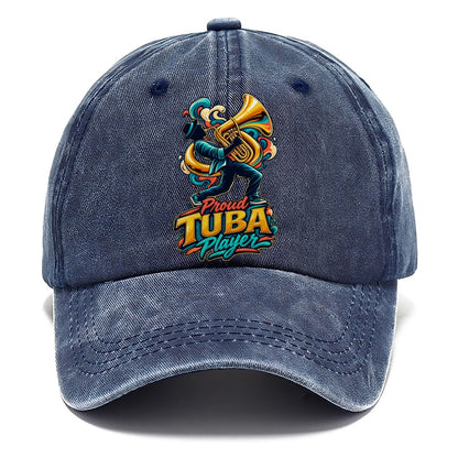Proud Tuba Player Music Instruments Classic Cap – Twilight Navy