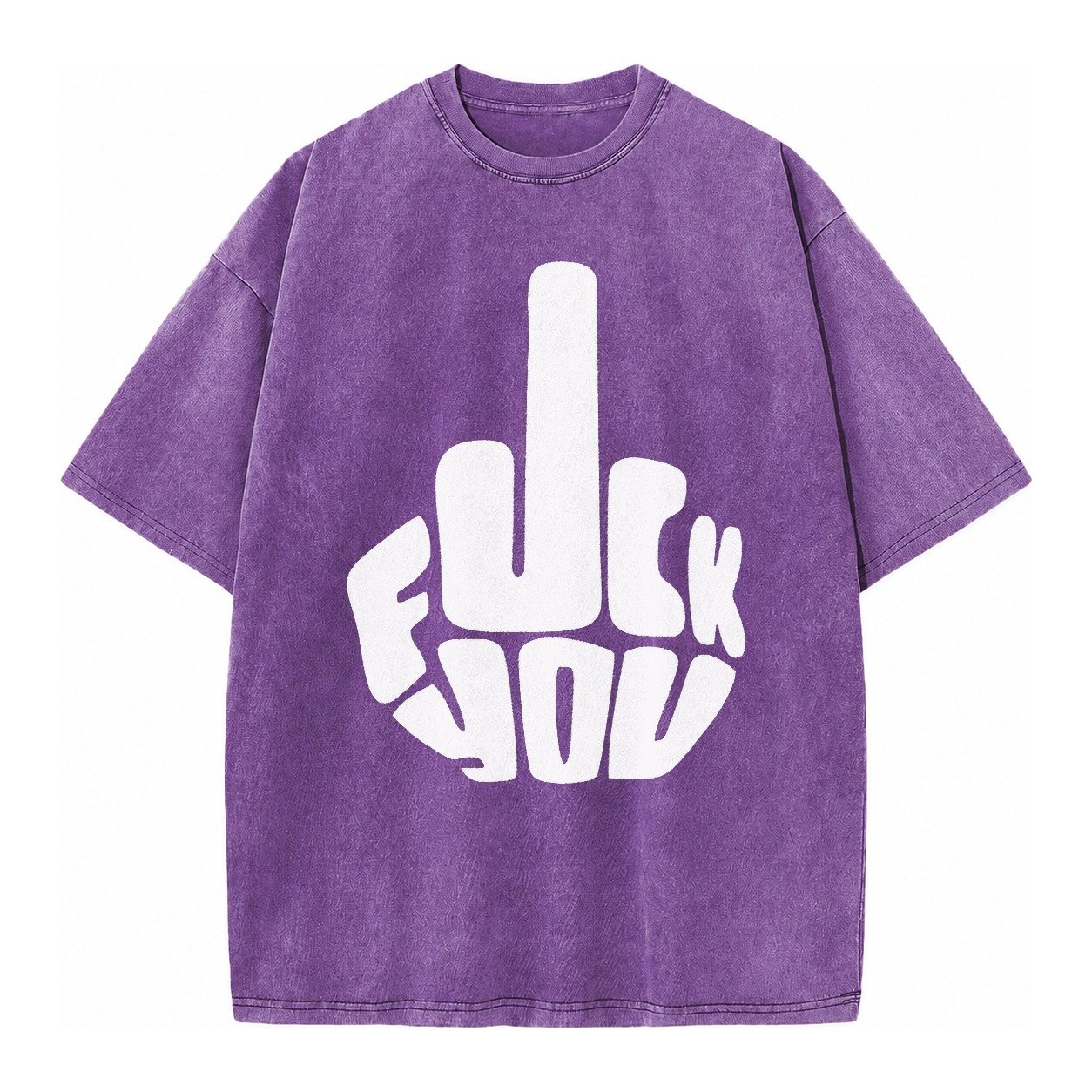 Fuck You Vintage T-shirt – Purple