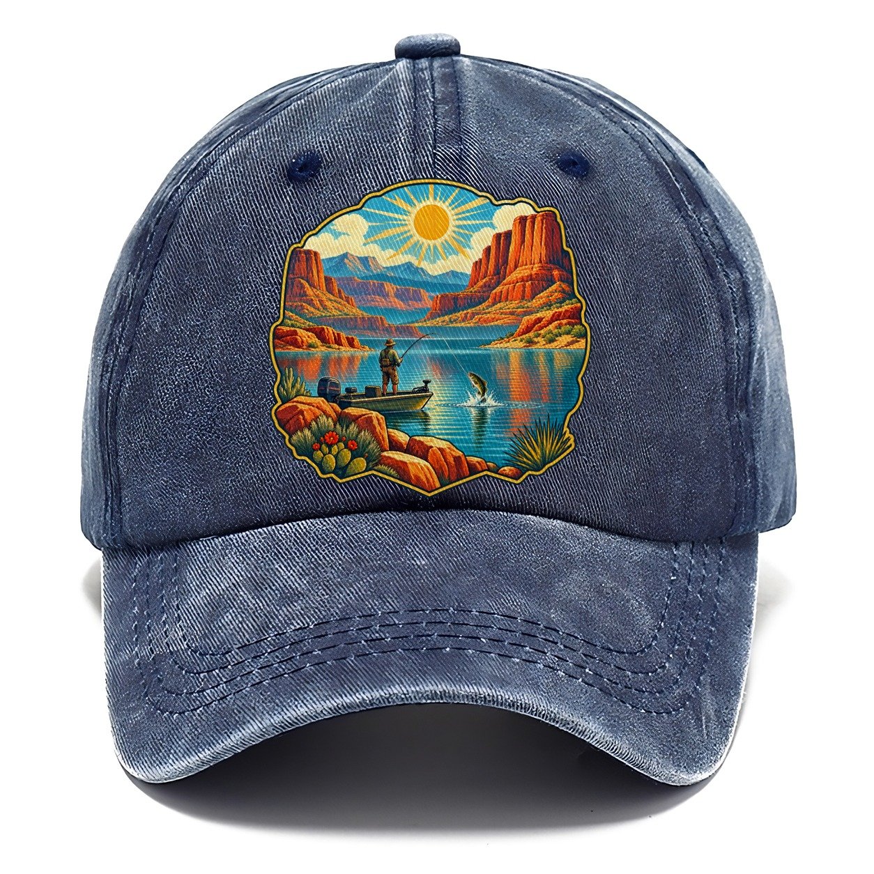Desert Reservoir Noon Fishing Club Classic Cap – Twilight Navy