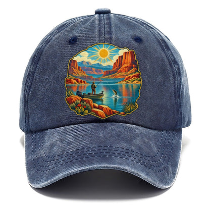 Desert Reservoir Noon Fishing Club Classic Cap – Twilight Navy