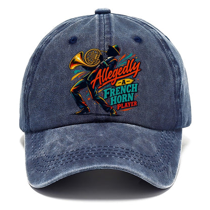 Allegedly A French Horn Player Music Instruments Classic Cap – Twilight Navy
