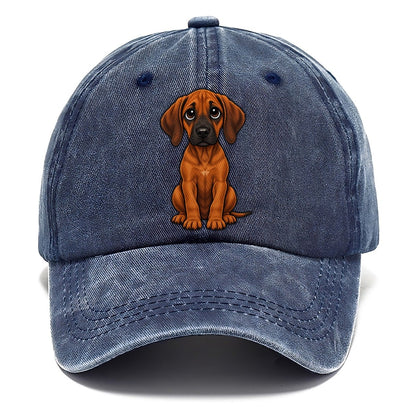 Rhodesian Ridgeback Sitting Sweetheart Classic Cap – Twilight Navy