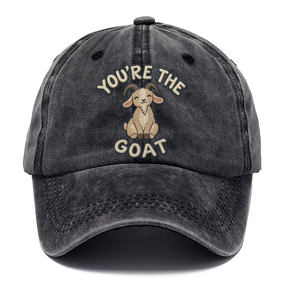 Goat Animal Puns Classic Cap – Graphite