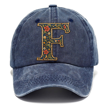 Wildflower F Monogram Classic Cap – Twilight Navy