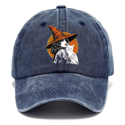 Witch Cat Transparent Classic Cap – Twilight Navy